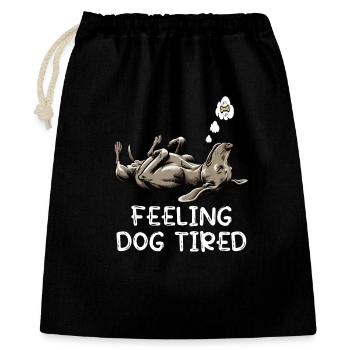 Se sentir fatigué par le chien Propriétaire de Weimaraner Weimaraner - Sac cadeau 40 x 50 cm - noir - Devant
