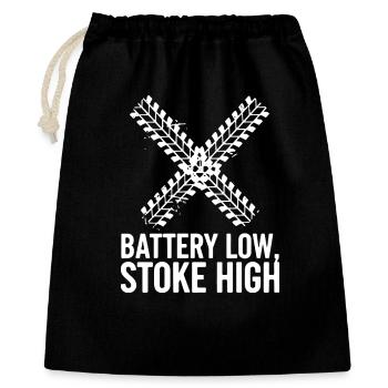 Battery Low Stoke High E-MTB Bike - Gift Bag 40 x 50 cm - black - Front