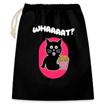 Popcorn Cat Movies Streaming Movie Watch Series - Sac cadeau 40 x 50 cm - noir - Devant