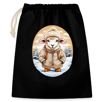 Sheep cuddly sweet - Gift Bag 40 x 50 cm - black - Front