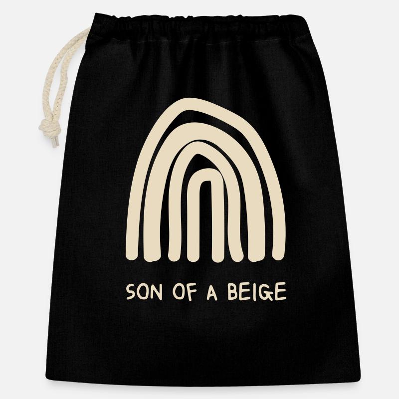 Son of a Beige - Geschenkbeutel aus Baumwolle (40 x 50 cm) - Schwarz
