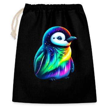 Aurora Borealis Penguin - Gift Bag 40 x 50 cm - black - Front