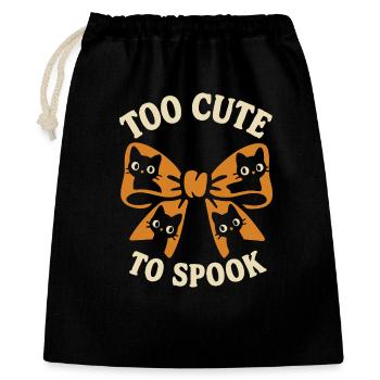 Stitch with Cats & Saying Too Cute To Spook Motif - Sac cadeau 40 x 50 cm - noir - Devant