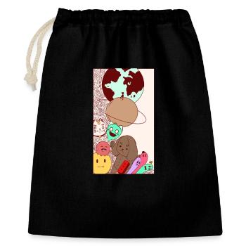 Colors universe - Gift Bag 40 x 50 cm - black - Front