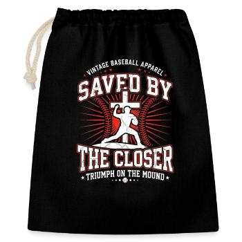 Sauvés par le Closer Christian Baseball Jesus - Sac cadeau 40 x 50 cm - noir - Devant