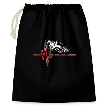 Impulsion de moto 1 - Sac cadeau 40 x 50 cm - noir - Devant