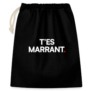 T’es marrant - Sac cadeau 40 x 50 cm - noir - Devant
