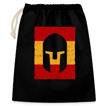 Gladiador Espagne - Drapeau - Sac cadeau 40 x 50 cm - noir - Devant