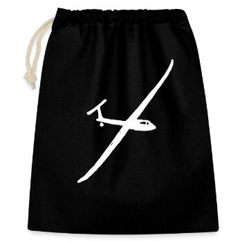 Gliding Motor sailing Gliding - Gift Bag 40 x 50 cm - black - Front