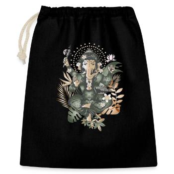 fascinating Ganesha a god with an elephant's head - Gift Bag 40 x 50 cm - black - Front