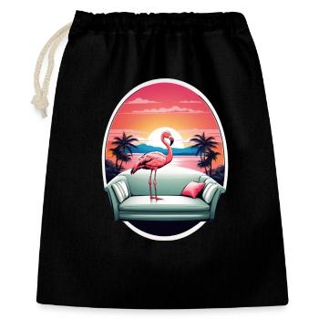 Flamingo Sofa - Gift Bag 40 x 50 cm - black - Front