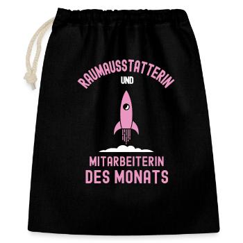 Best Interior Decorator Employee of the Month - Gift Bag 40 x 50 cm - black - Front
