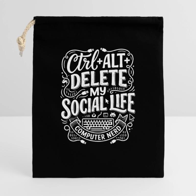 Ctrl+Alt+Delete – Computer Nerd Leben Geschenkbeutel aus Baumwolle (40 x 50 cm)