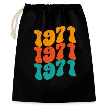 1971 Vintage - Gift Bag 40 x 50 cm - black - Front