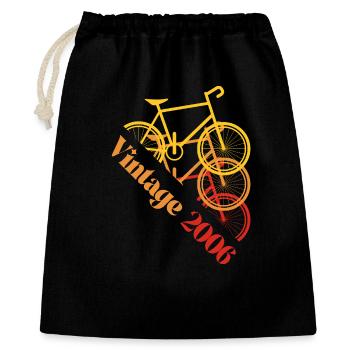 2006 Vintage - Geschenkbeutel aus Baumwolle (40 x 50 cm) - Schwarz - Vorne