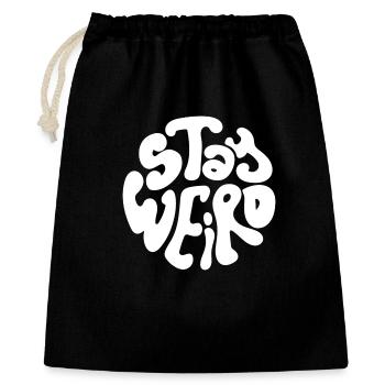 reste bizarre - Sac cadeau 40 x 50 cm - noir - Devant