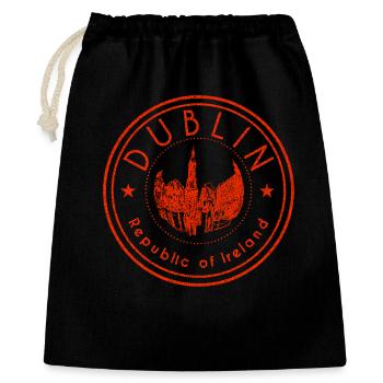 Dublin Republic of Ireland - Sac cadeau 40 x 50 cm - noir - Devant