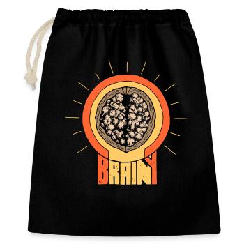 Smart walnut - Gift Bag 40 x 50 cm - black - Front