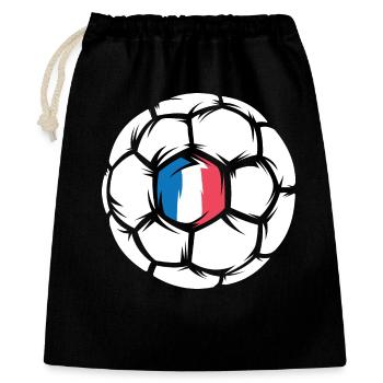 Championnats d’Europe de France de handball par équipe Icône du ballon par équipe - Sac cadeau 40 x 50 cm - noir - Devant
