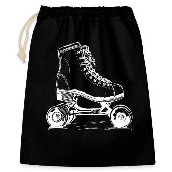 Roller Skates Drawing - Gift Bag 40 x 50 cm - black - Front