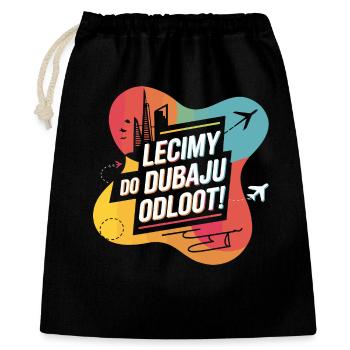 S’envoler pour Dubaï avec DJ Akun - Sac cadeau 40 x 50 cm - noir - Devant