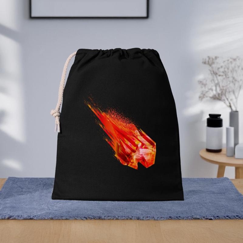Astéroïde lumineux avec queue de feu - Conception de puissance Sac cadeau 40 x 50 cm