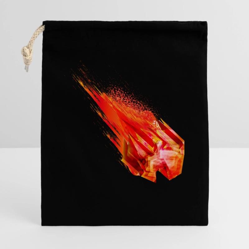 Astéroïde lumineux avec queue de feu - Conception de puissance Sac cadeau 40 x 50 cm