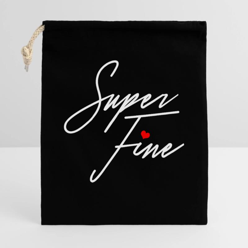 Super feines Mädchen oder Mutter selbstbewusste Frauen Empowerment Geschenkbeutel aus Baumwolle (40 x 50 cm)