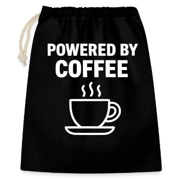 Powered By Coffee | Coffee - Gift Bag 40 x 50 cm - black - Front