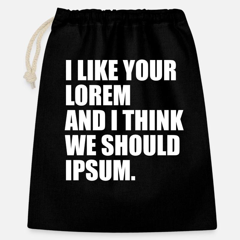 Un humour parfait pour les graphistes, les webdesigners - Sac cadeau 40 x 50 cm - noir