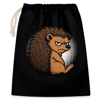 Hedgehog Hedgehog Lover Hedgehog Owner Hedgehog Keeper Stinger - Gift Bag 40 x 50 cm - black - Front