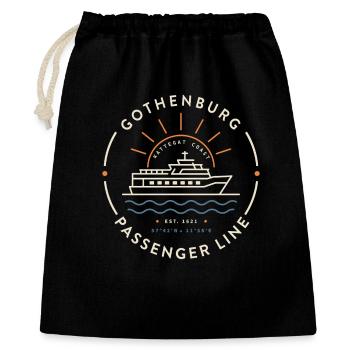 Gothenburg Passenger Line Emblem | Kattegat Coast - Gift Bag 40 x 50 cm - black - Front