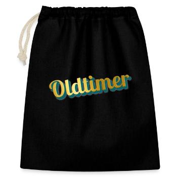 vintage car - Gift Bag 40 x 50 cm - black - Front