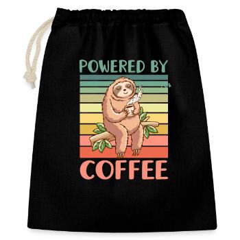 Coffee Sloth - Gift Bag 40 x 50 cm - black - Front