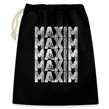 Frère Maxim - Sac cadeau 40 x 50 cm - noir - Devant