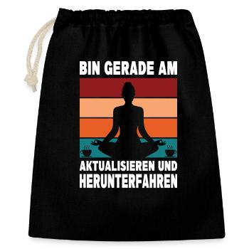 I'm currently updating and shutting down - Gift Bag 40 x 50 cm - black - Front