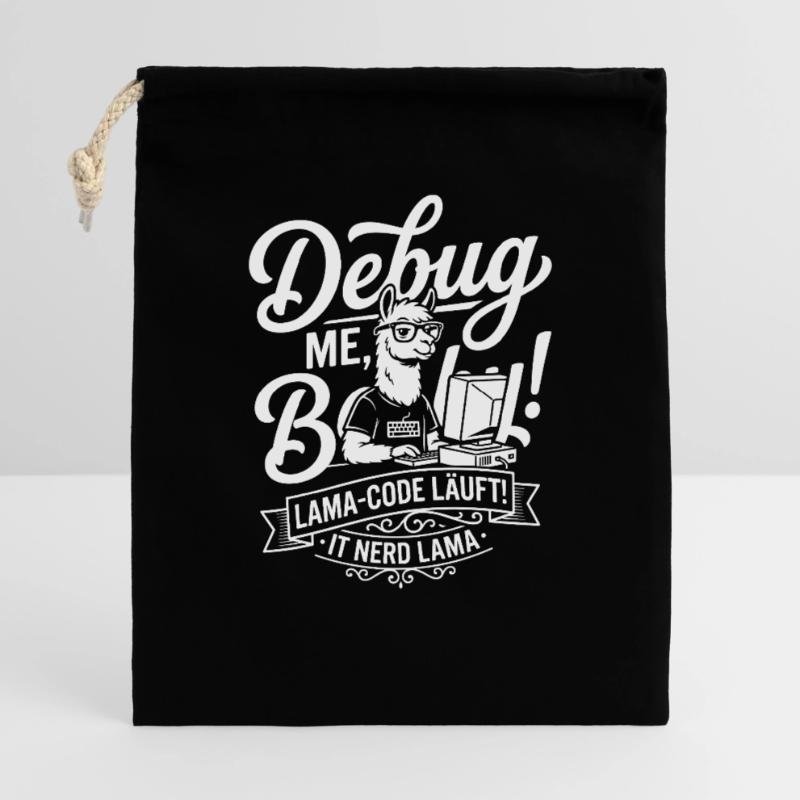 Lama Code Debug Design Geschenkbeutel aus Baumwolle (40 x 50 cm)