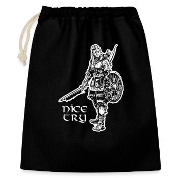 Nice Try Valkyrie - Gift Bag 40 x 50 cm - black - Front