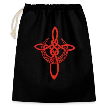 Red Lunar Cross - Gift Bag 40 x 50 cm - black - Front