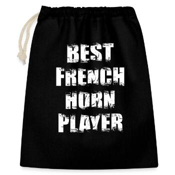 Best French Horn Player - Gift Bag 40 x 50 cm - black - Front