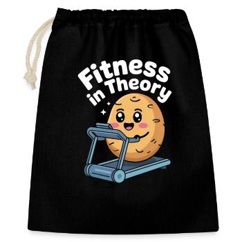Fitness Potato Doll Cartoon Design - Sac cadeau 40 x 50 cm - noir - Devant