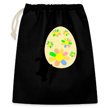 Easter Bunny Bunny Easter Gifts Easter Eggs - Gift Bag 40 x 50 cm - black - Front