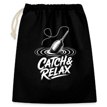 Fishing Recreation - Gift Bag 40 x 50 cm - black - Front