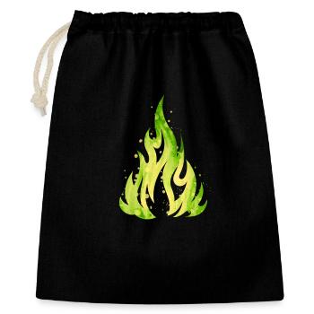 Verdant Flame Watercolor Fire - Gift Bag 40 x 50 cm - black - Front