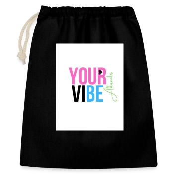 Positive and Motivating Vibration - Gift Bag 40 x 50 cm - black - Front