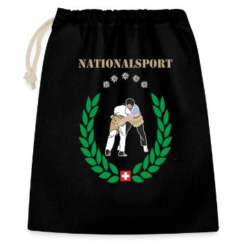 wrestling national sport wrestlers - Gift Bag 40 x 50 cm - black - Front