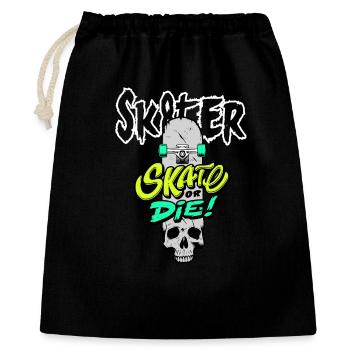 Skater kids - Gift Bag 40 x 50 cm - black - Front