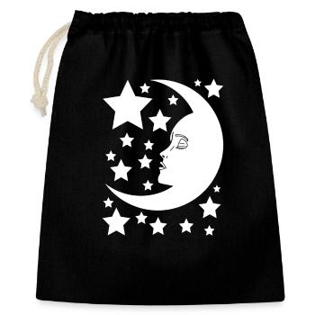 The feminine moon - Gift Bag 40 x 50 cm - black - Front