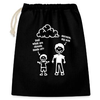 Developer Coden Computerfreak Webentwickler Geek - Geschenkbeutel aus Baumwolle (40 x 50 cm) - Schwarz - Vorne