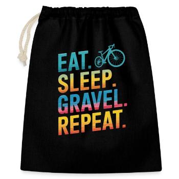Conception motivante du mode de vie cycliste - Sac cadeau 40 x 50 cm - noir - Devant